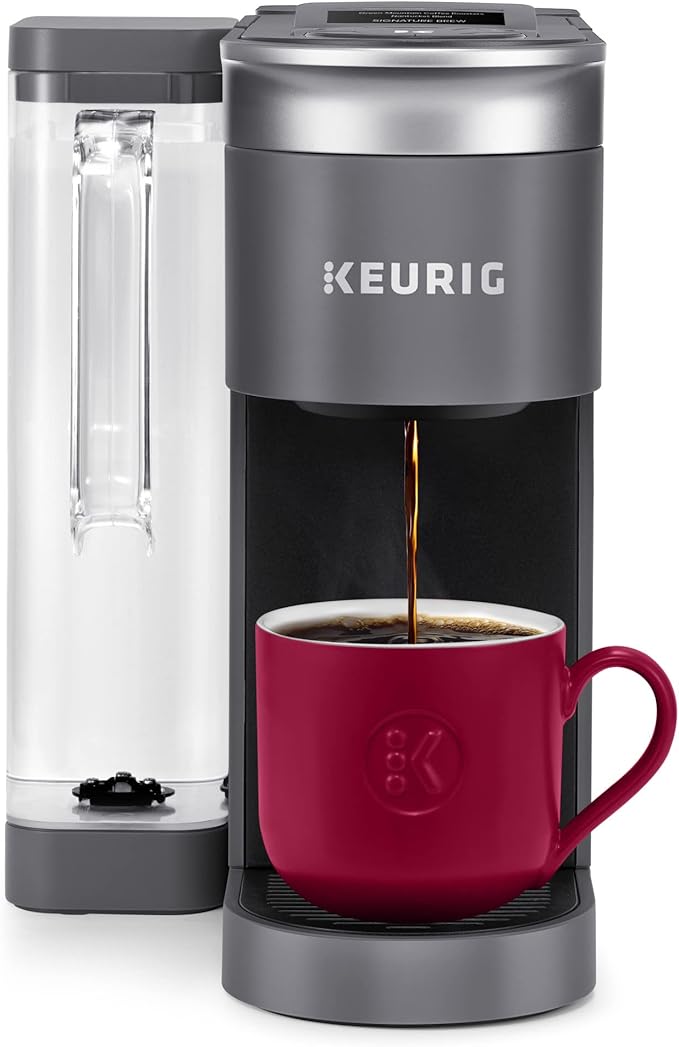 Keurig K-Supreme SMART Single Serve Coffee Maker With Wifi Compatibility 4 Brew Sizes And 66oz Removable Reservoir Compatible with Alexa Gray