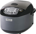Zojirushi NL-GAC18 BM Umami Micom Rice Cooker &amp Warmer 10-Cup Metallic Black Made in Japan