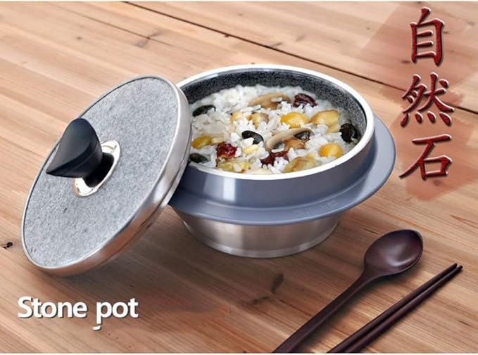 KITCHEN ART Non-stic Traditional Stone Rice Cooker Cauldron Multi Cooker 19cm NurungjiCrust of Overcooked Scorched Rice Korea