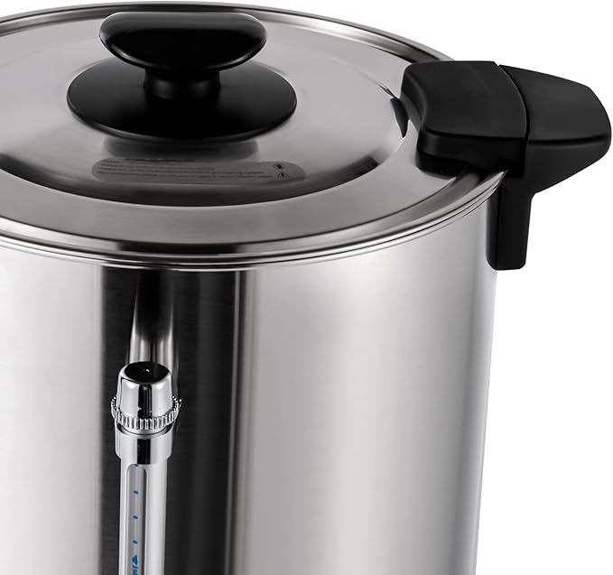Coffee Maker Premium Commercial Coffee Machine Large Stainless Steel Catering Hot Water Boiler Tea Urn For Cafes Buffets Offices Hotels Kindergartens Outdoor Tea Houses Camping (15L)