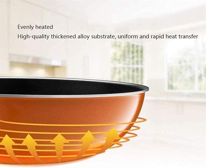 Non-Stick Pot and Pan SetKitchen Cookware SetWoks and Saucepan Pots and Pans SetAluminum Alloy Variety Pack