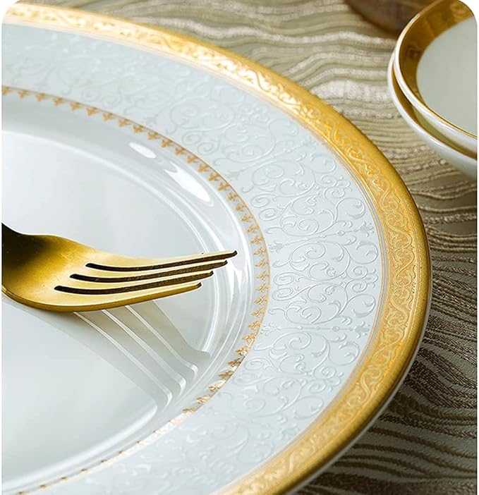 Special Restaurant Dinnerware Set Party Dinner Set 30/56/60Pcs Ceramic Dinnerware Set Bone China Tableware Dishes Plates Ceramic Combination Dinner Set60 Piec60 Pieces30 Pieces