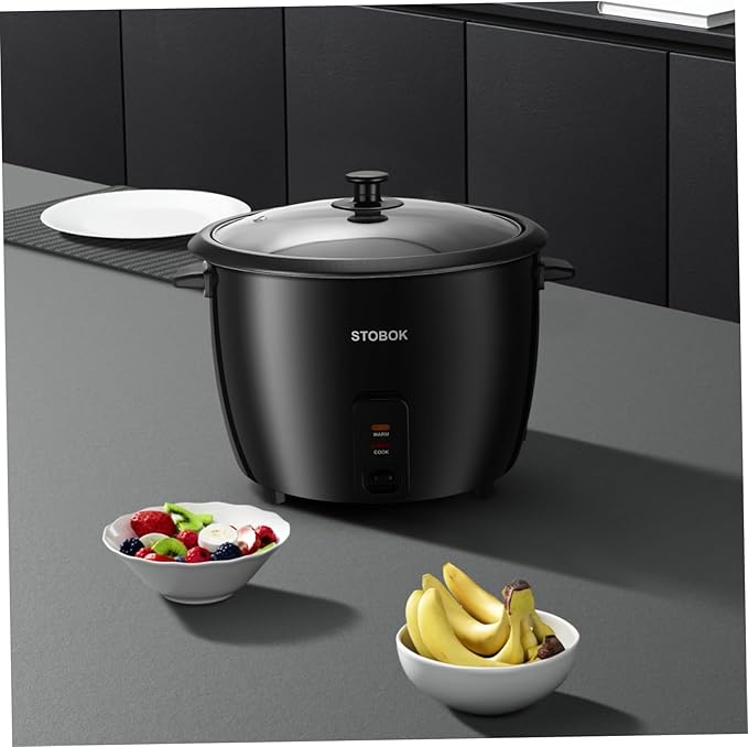 Healifty Portable Electric Rice Cooker with Clear Lid Multi-functional Cooker for Rice Porridge Stews Soups and Steamed Food Automatic Keep Warm US Plug for Household Use
