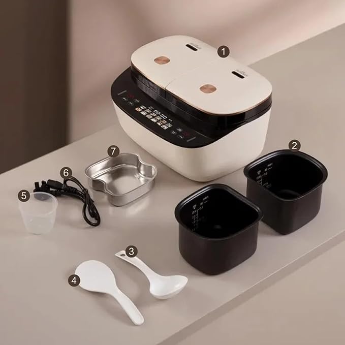 GRFIT Double Bile Rice Cooker Intelligent Steaming Pot Soup Cooking One Home Kitchen Multifunctional Electric Lunch Box Free Shipping jinyi2016SHOP-1998