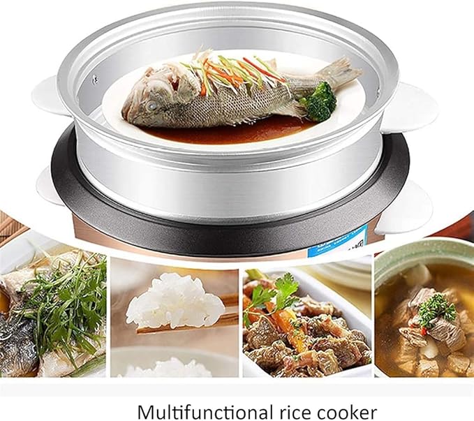 Household Electric Rice Cooker Household Mini Non-Stick Pan With Steamer Automatic Heat Preservation For 1-4 People(3L)