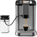 Fully Automatic Espresso Coffee Machine With Touch Screen20 Bar Espresso Machine With Automatic Milk Frothing and Adjustable Espresso Bean Grinder 1.5L Serve Coffee Maker for Home