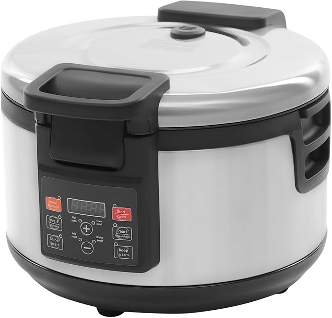 16L Commercial Pearl Cooker 110V US Plug - 2200W Automatic Boba Cooker with 24H Keep Warm Non-Stick Triple-Layer Inner Pot for Bubble Tea Sago (16 L)