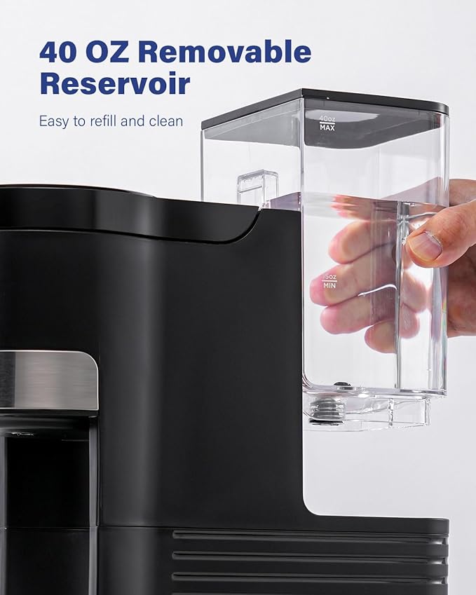 SHARDOR 3 in 1 Single Serve Coffee Maker K Cup Pod Coffee Maker Compatible with Grounds &amp Teas 6 to 14oz Brew Sizes 40oz Removable Water Tank Easy to Use Black