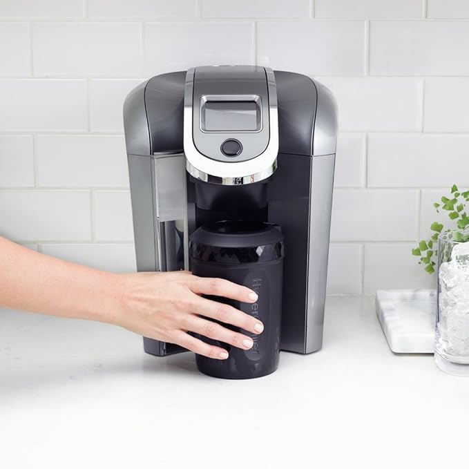 HyperChiller HC2 Patented Iced Coffee/Beverage Cooler NEW IMPROVEDSTRONGER AND MORE DURABLE! Ready in One Minute Reusable for Iced Tea Wine Spirits Alcohol Juice 12.5 Oz Black