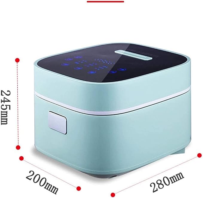 Smart Desugar Rice Cooker 2.6L Blue Sugar-Free &amp Regular Rice 24-Hour Timer 4-5 People 6-7 Bowls