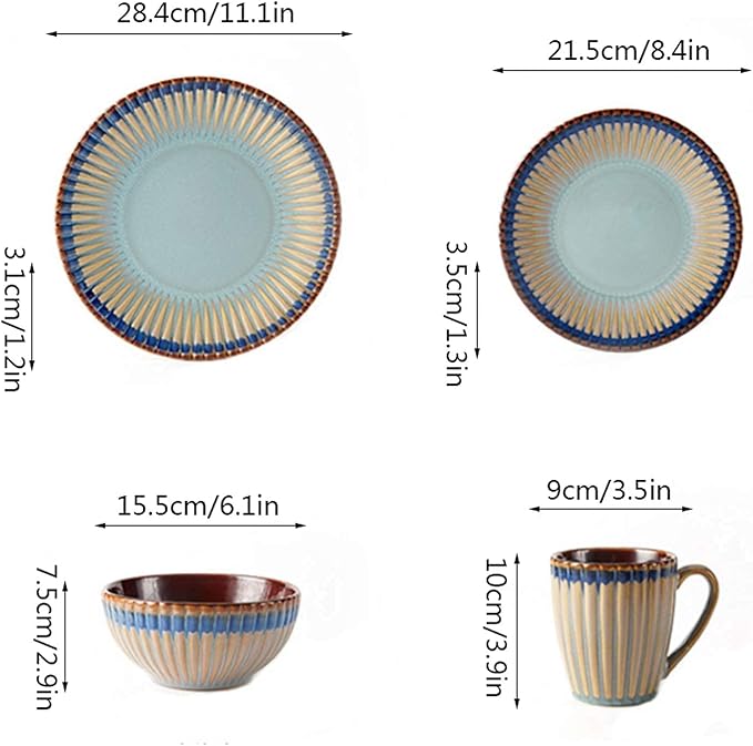 Dishes Dessert Plates Personalized Embossed Kitchen Dinnerware Set
