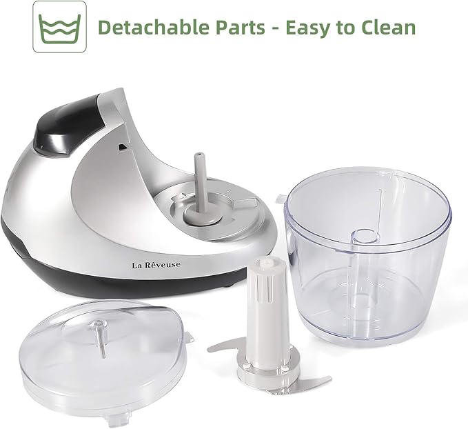 La Reveuse 250W Smoothie Blender (Sky Blue) + La Reveuse Small Food Chopper (Silver)