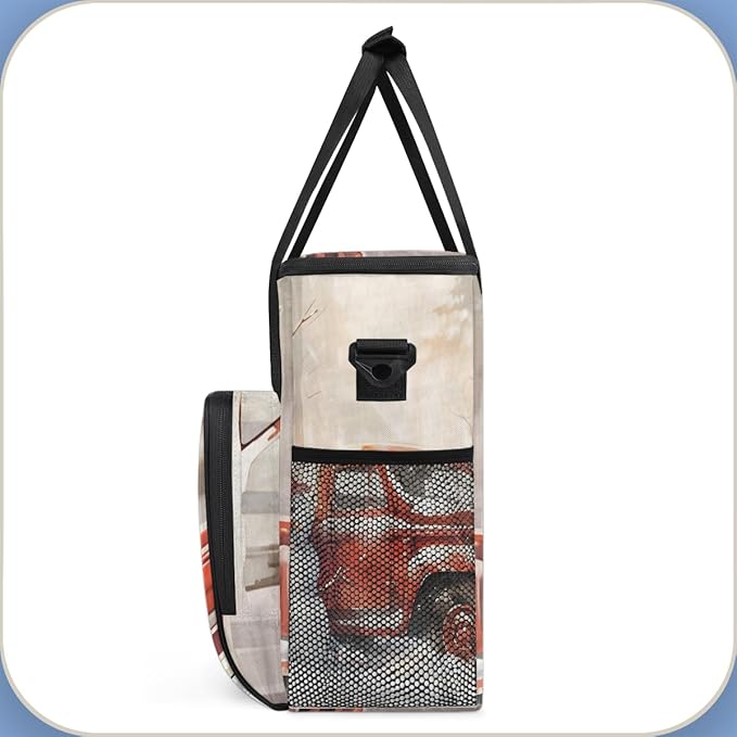 Xmas Snowman Coffee Maker Carrying Bag Christmas Snowman Travel Storage Bag Compatible with K-Mini or K-Mini Plus Single Serve Coffee Brewer Carrying Case with Multiple Pockets &amp Shoulder Strap