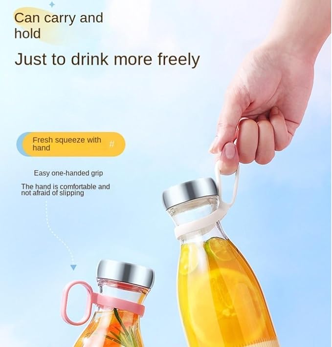 400ml Portable Mixer With Stainless Steel Blade Charging Wirelessly Fresh Juice Is Available In 30 Seconds Suitable For Office Picnics And Gym