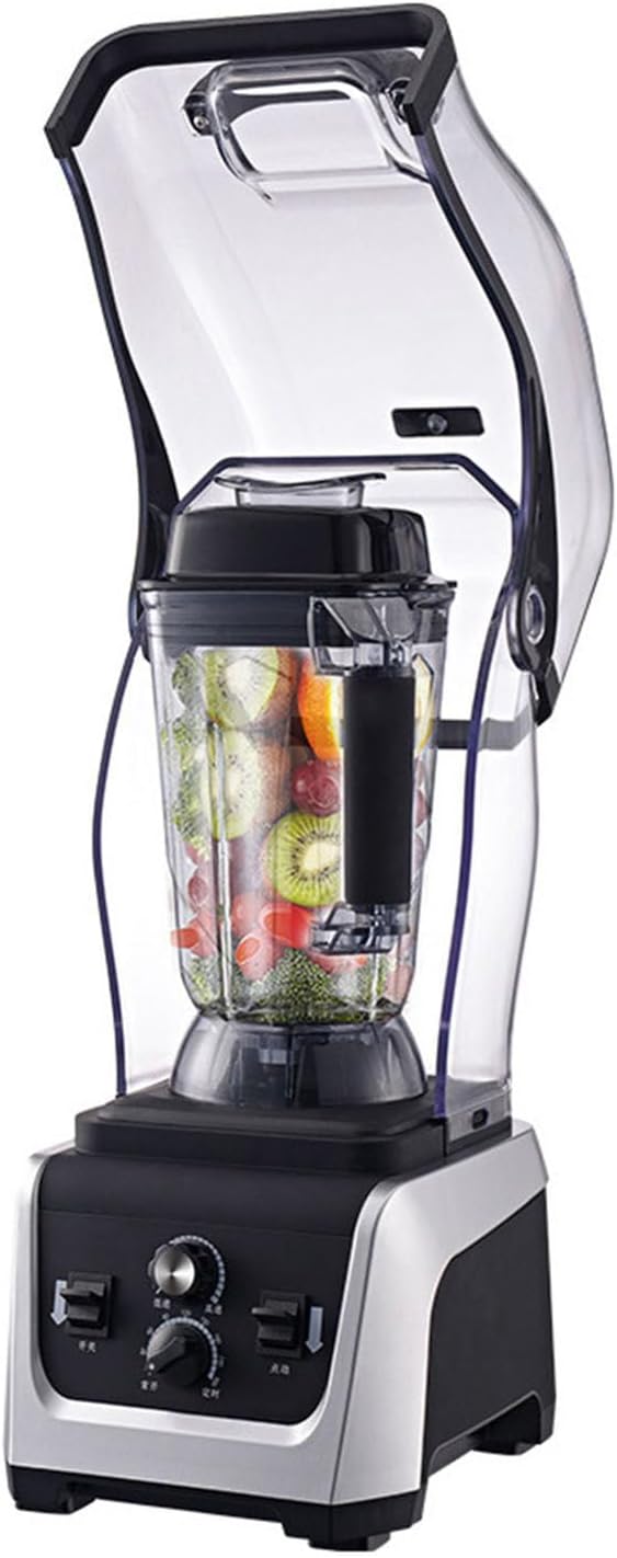 Blender Smoothie Maker with Soundproof Lid 2.5L Large Capacity 2300W 6 Blades Suitable for Smoothies Ice and Fruits5L