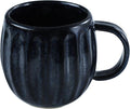 Asayu Japan Ceramic Coffee Pour Over Maker Set in Dark Navy Blue Slow Brewing Paper Filter Holder and Dripper with 3 Holes for Coffee and Tea - Accessory Ceramic Mug