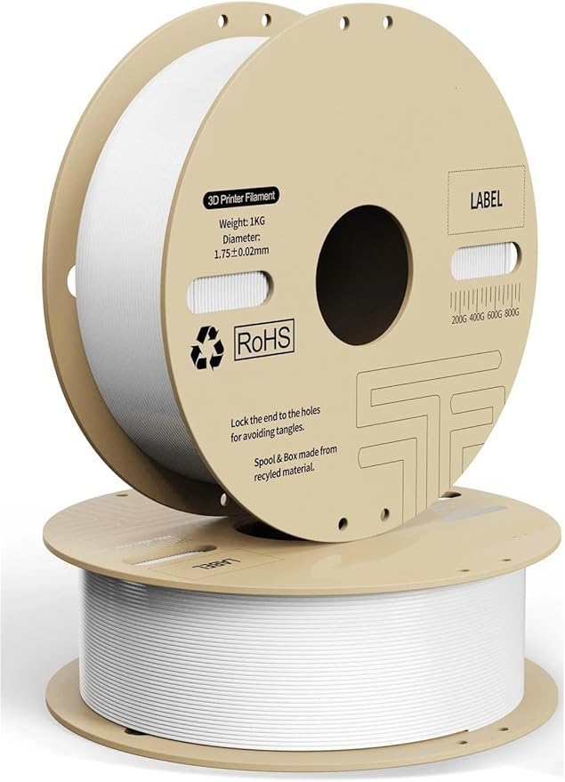 For Twotrees 3D Printers PLA Filament For High Speed 3D Printer PLA Plastics 1kg 2.2lbs 1.75mm Eco-Friendly Good Tougness No Bubble(Orange)