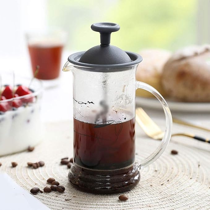 HASMI Coffee Kettle French Pressure Coffee Pot Filter Paper Filter Press Pot Heat-resistant Glass Filter Teapot Household Coffee Maker