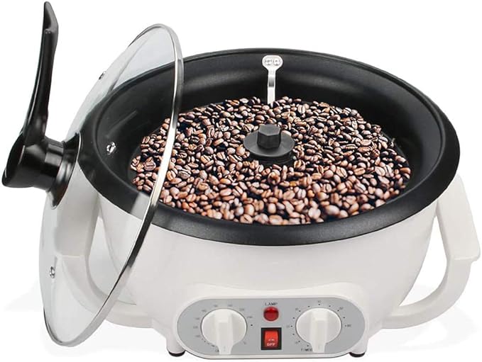110V Coffee Roasters for Home Use 1200W 750g Capacity Electric Coffee Bean Roaster Machine with Timing for Beginners