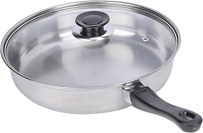 Stainless Steel Cookware Set - Kitchen Pots and Pans with Tea Kettle &amp Glass Lids for Frying Boiling Stewing