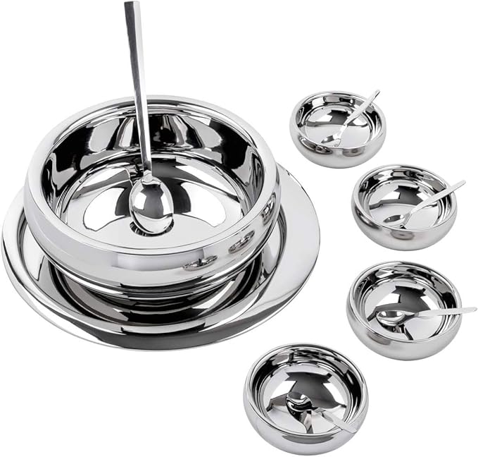 For A La Mode Stainless Steel Dinner Set 11 Pcs