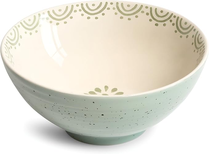 Sango 12-Piece Speckled Stoneware Dinnerware Set for 4- Glossy Plates and Bowls Set with Hand-Painted Floral Pattern Rustic Ceramic Dish Set Elegant Dishes for Everyday Dining Siterra Glazed Garden