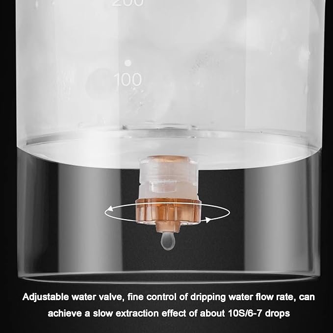 Cold Brew Drip TowerCold Brew Drip Coffee MakerSlow Drip Coffee Machinew/Adjustable Dripping SpeedStainless Steel Filter600 Ml Glass Pot