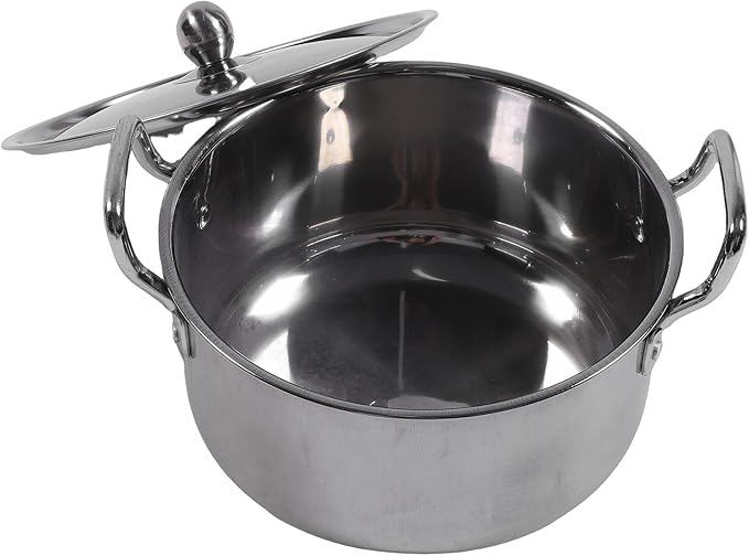 Zerodis Kitchen Cookware Sets Cookware Sets Cooker Pot Set Heavy Chef Quality Saucepan Kits Dishwasher Safe Multipurpose Pots for Family Use Gas Cooktops KitchenStainless