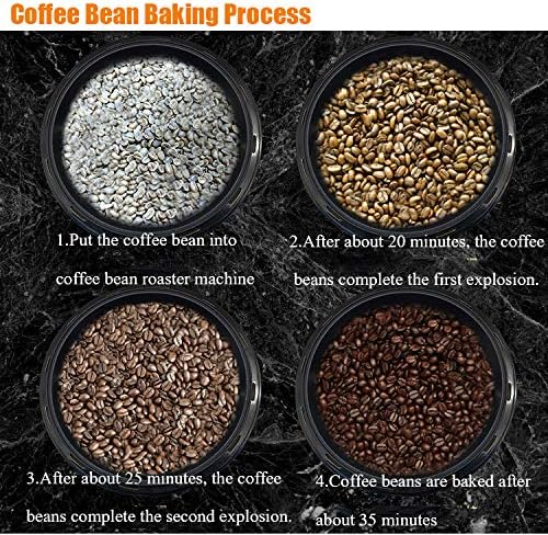 TOPCHANCES 1200W Household Coffee Roasters Coffee Bean Roasting Machine Baking Machine 220V