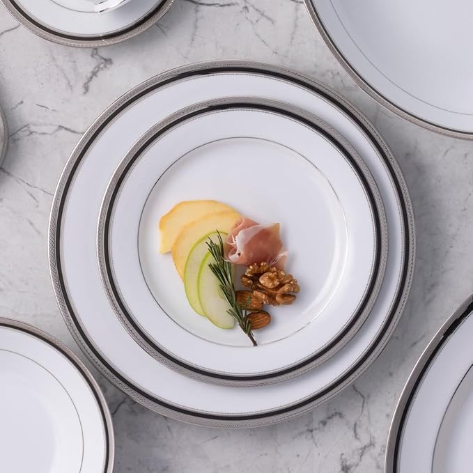 Noritake Austin Platinum 12-Piece Dinnerware Set Service for 4