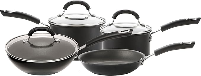 Circulon Total Hard Anodized 4 Piece Pan Set