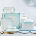 Dinnerware Sets Dish Set 56/60Pcs Ceramic Dinnerware Set Bone China Tableware Dishes Plates Ceramic Combination Dinner Service Set Diner Set Porcelaine