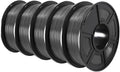 US 3D Filament PETG/EASY ABS/TPU/ASA for Filamnet 1.75mm 5Roll 1KG(TPU 0.5KG/Roll) 3D Printer Filament for 3D Printer(PETG Grey 5 Roll)
