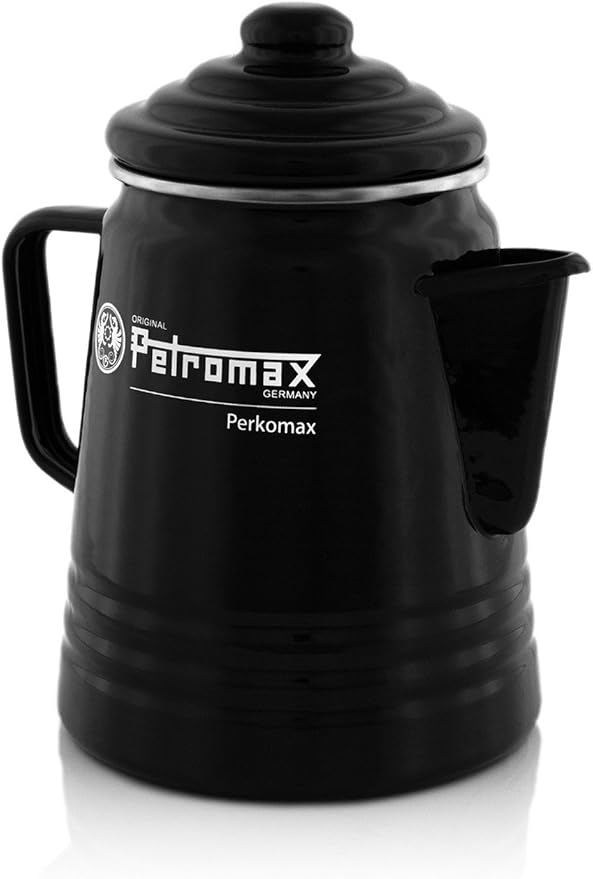 Petromax Tea and Coffee Percolator Use Indoor/Outdoors for Home Kitchen or Campfire Enameled Steel Coffee and Tea Pot Brews to Your Taste 5-6 Cup Capacity
