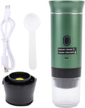 AUNMAS Automatic Portable Coffee Maker Electric Machine Mini Travel Coffee Maker with USB C Charging 20 Bar Pressure for Camping RV Office Travel (green)