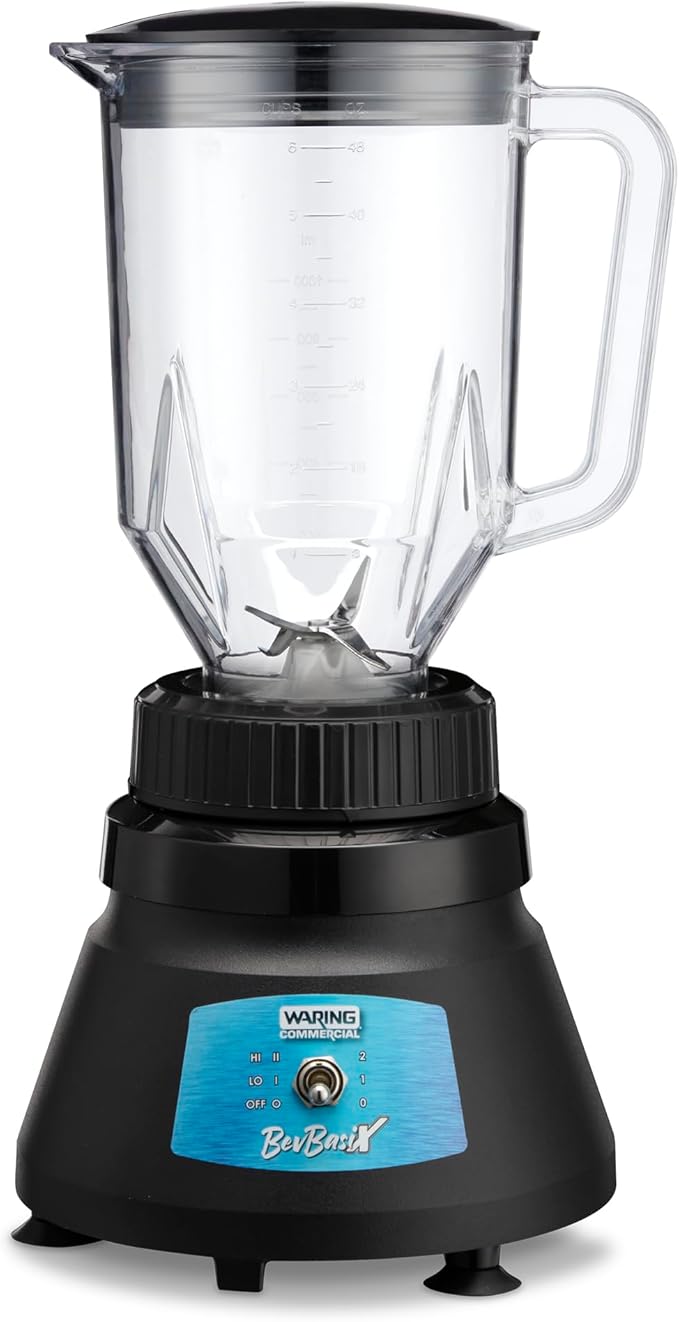 Waring Commercial 1/2 HP Bar Blender 2-Speed with 48 oz. Copolyester Container