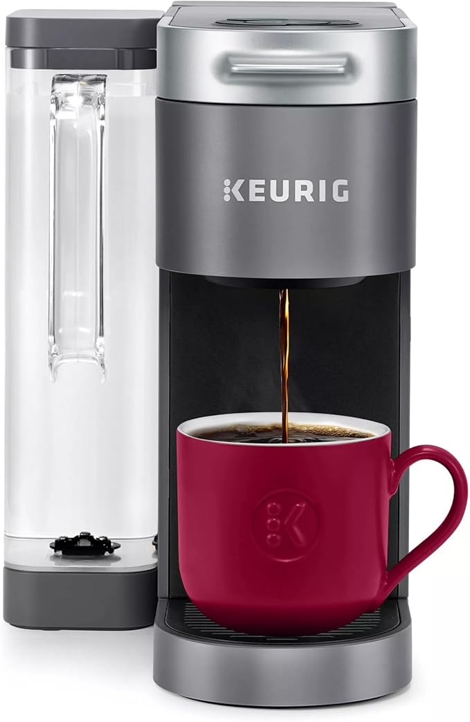Keurig K-Supreme Single Serve K-Cup Pod Coffee Maker MultiStream Technology 4 Brew Sizes 66oz Dual-Position Removable Reservoir Gray (Renewed)