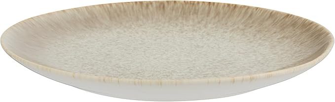 Yellowstone 4-Piece Rainwater Dinner Plate Set – Durable Stoneware Plates with Reactive Glaze Finish 10.5-Inch Diameter Microwave Dishwasher &amp Oven Safe – Rustic Modern Everyday Dinnerware