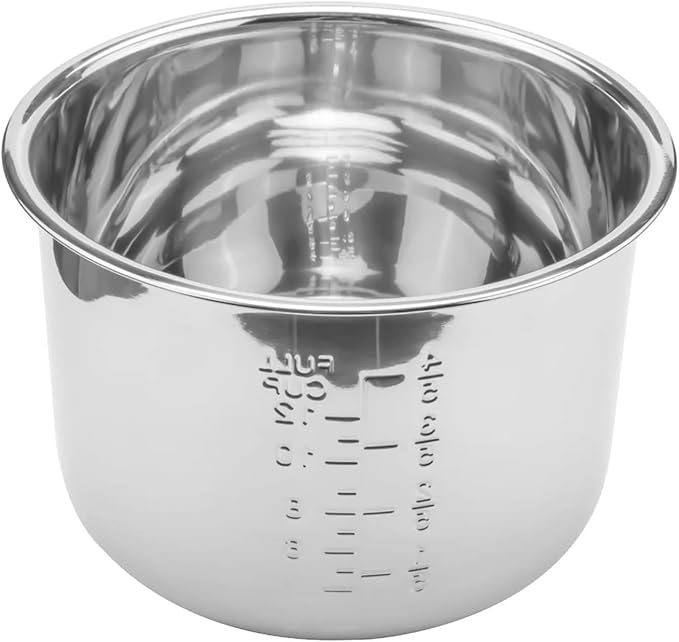 6L Pressure Cooker Inner Pot Rice Pressure Cooker Liner Stainless Steel Inner Pot Minute Pressure Cooker Liner