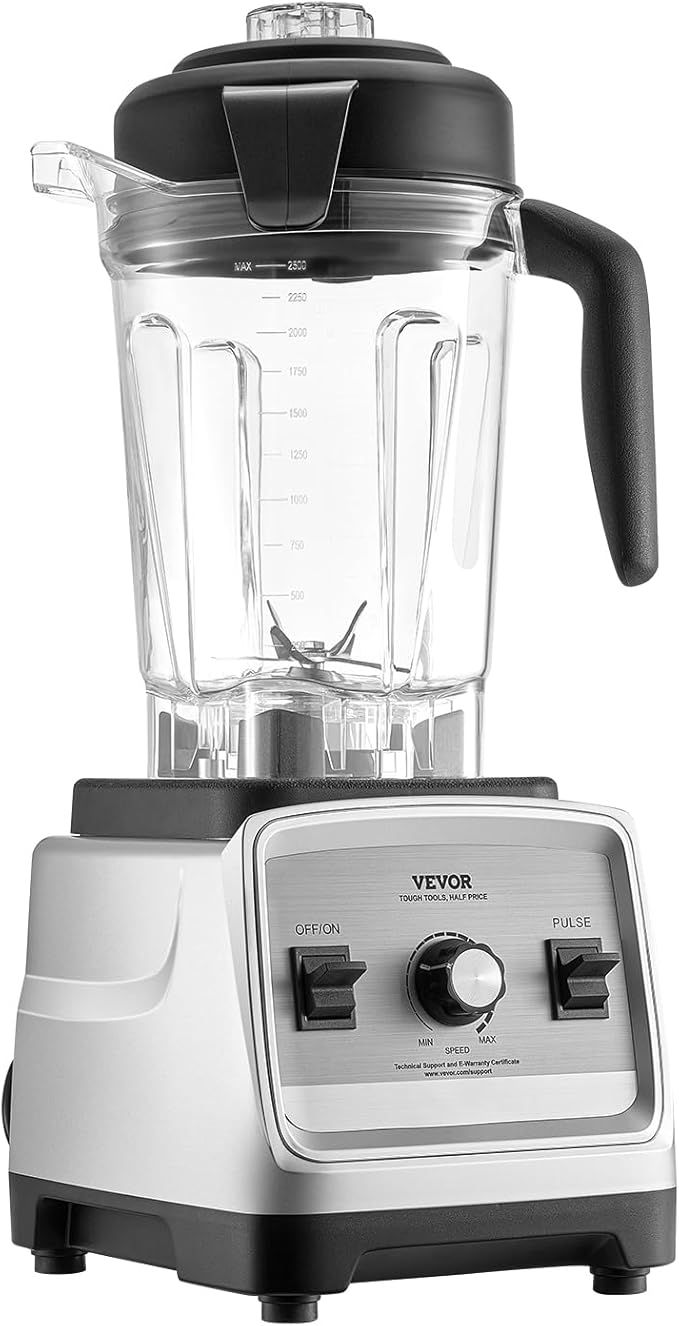 VEVOR Professional Blender for Smoothies 85 oz 1400Wwith Powerful Motor Multi-Functional Food Processing for Smoothie/Milkshake/Juice Fits for Kitchen