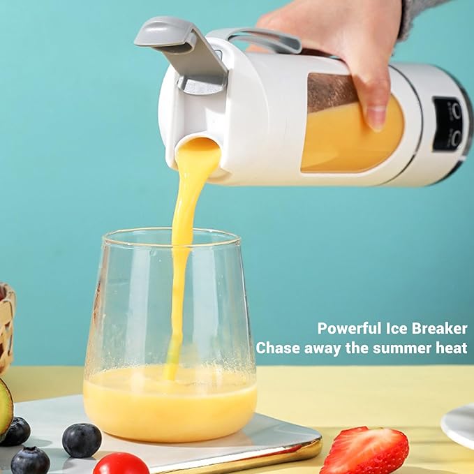 Portable Blender for Shakes and Smoothies Juicer Cup for USB Rechargeable Blender with Powerful PerformanceBlender Shake Smoothie for Kitchen Travel Sport Office