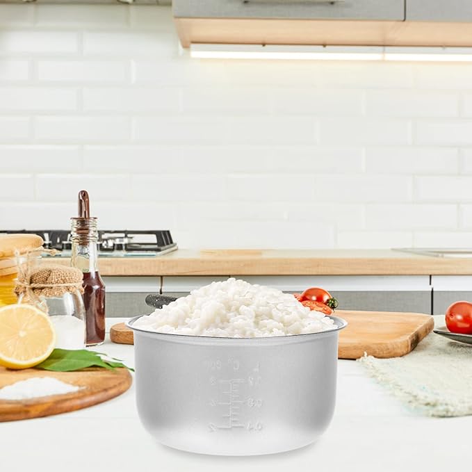 Cabilock Rice Cooker Inner Pot Replace Liner Stainless Steel Cooker Random Style