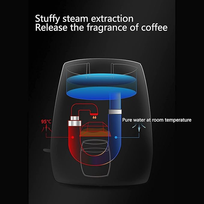 Mini Double Cup Kitchen Automatic American Coffee Machine With Dry-Burn Prevention And Anti-Drip Function 300ml Coffee Maker For Instant Coffee 20240311