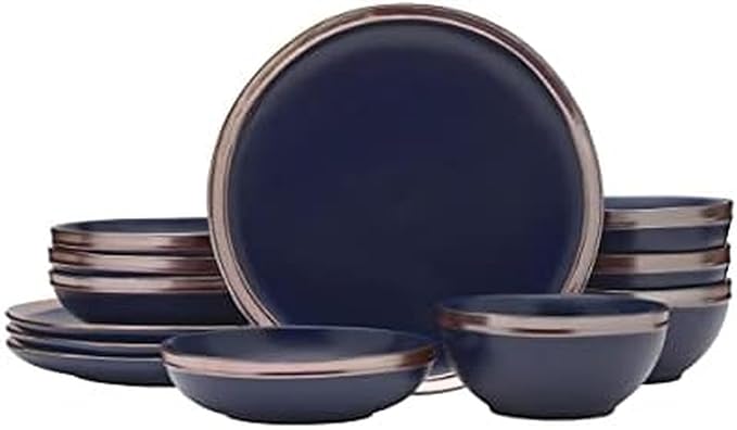Mikasa Miller 12 Piece Dinnerware Set Service for 4 Blue