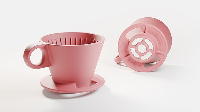 Verve Dwell Dripper Pour Over Coffee Maker Set Non-Electric Coffee Dripper Manual Brew Maker (Pink)