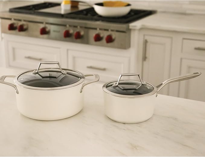 TeChef ValenCera Collection | Ceramic Nonstick Cookware Set Free of PFAS PTFE PFOA Made in Korea (6-Piece Set)