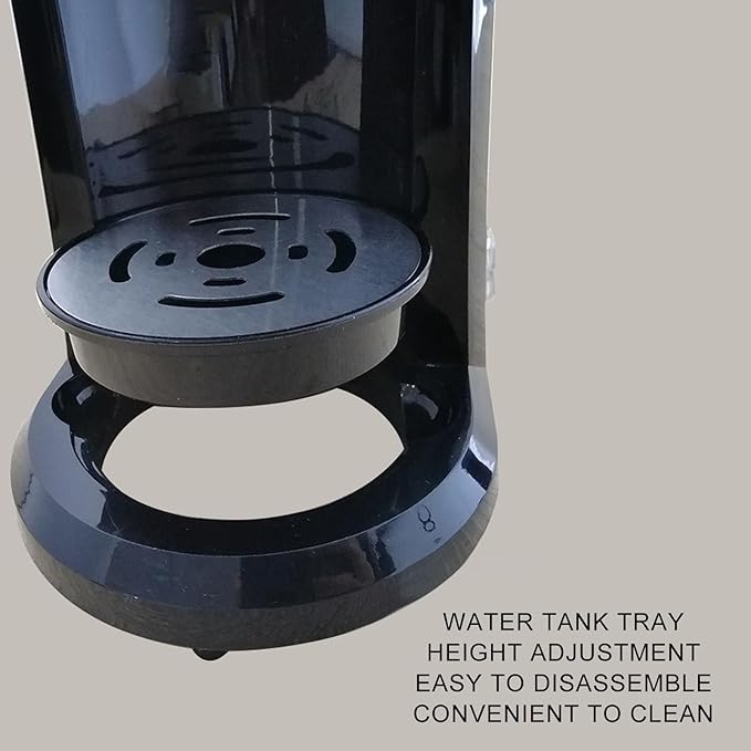 HEEPDD 2 in 1 Capsule Coffee Maker Stainless Steel Panel 800W Accurate Temperature Control Capsule Coffee Maker Personal Single Serve Drip Coffee Machine for Home Travel