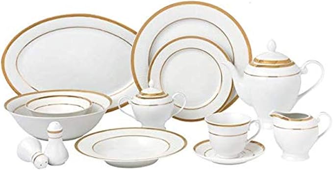 Lorenzo Josephine-57 Piece Dinnerware Set Service for 8