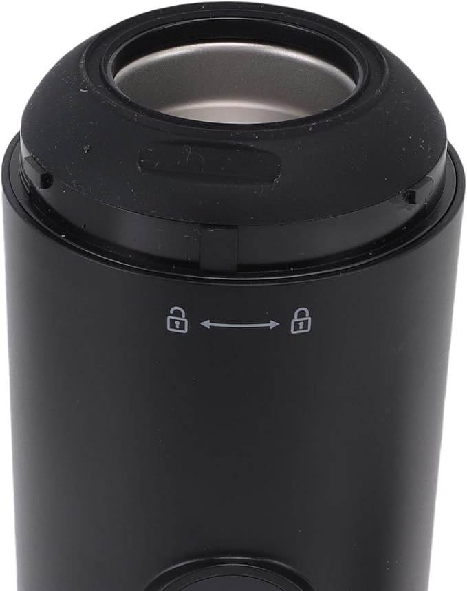 ASHATA Portable Electric Espresso Machine 100W 21Bar Travel Coffee Maker Self Heating Capsule Coffee Machine for Outdoor Car Travel Camping (Black)