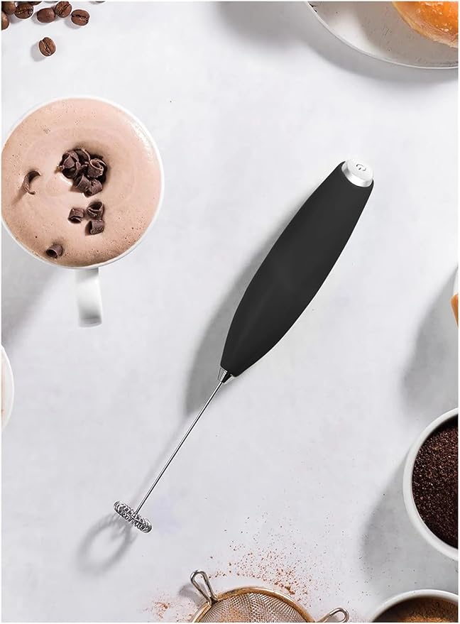 Fit for Electric Hand Blender &amp Egg Beater - Drink Mixer &amp Milk Frother with Stand for Coffee &amp Lattes(B)